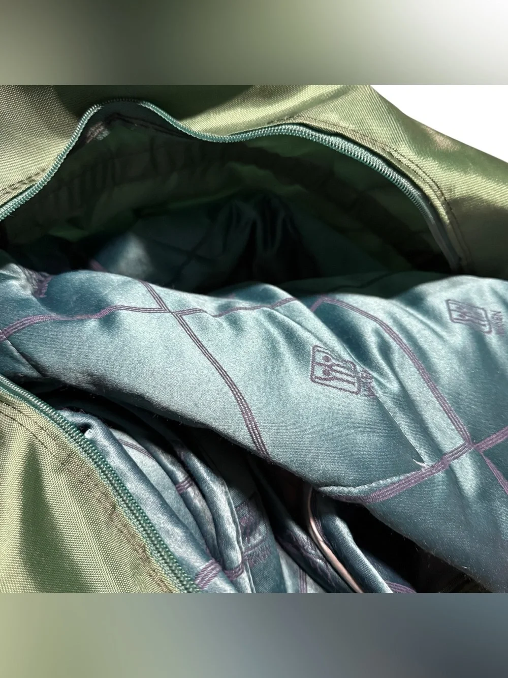 Nikken KenkoTherm Travel Pad Blue Quilted Far-Infrared Technology 71x36 with Bag